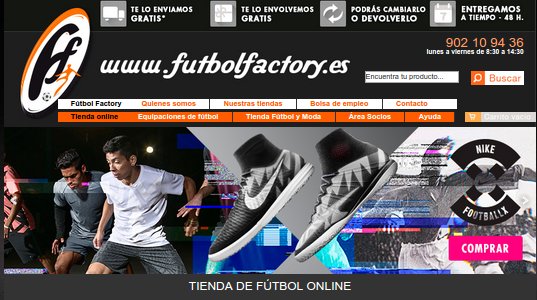 Fútbol Factory - Tienda de Fútbol Online