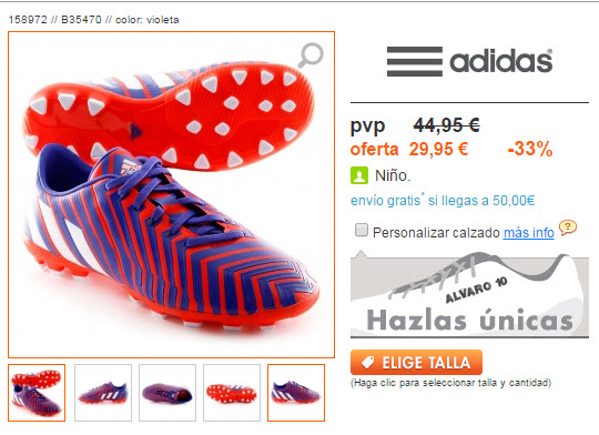 botas de futbol adidas para niños