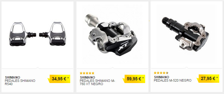 pedales shimano precios