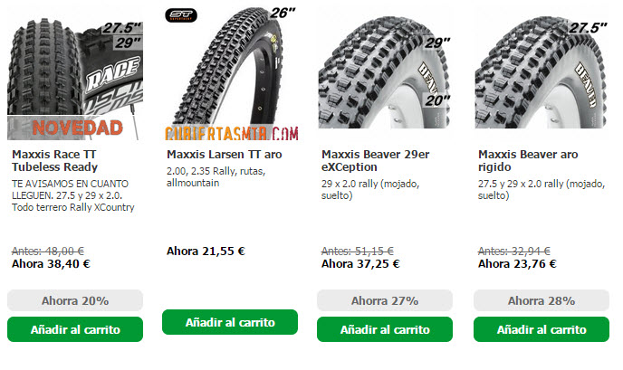 cubiertas mtb maxxis