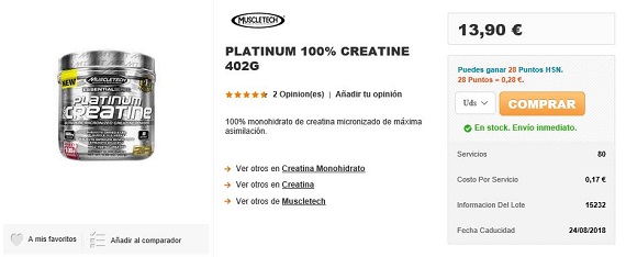 hsn store creatine