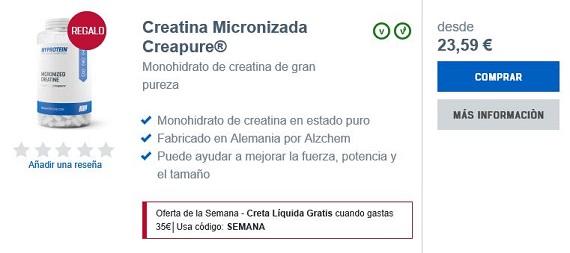 myprotein creatina