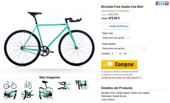 bicicletas fixie precios