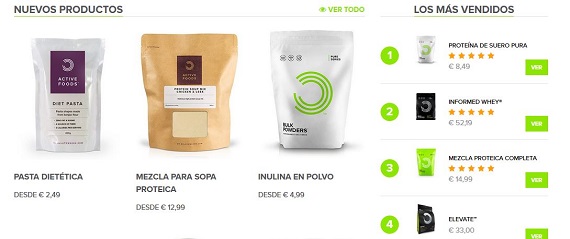 bulk powders España