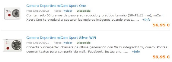 cámaras deportivas online