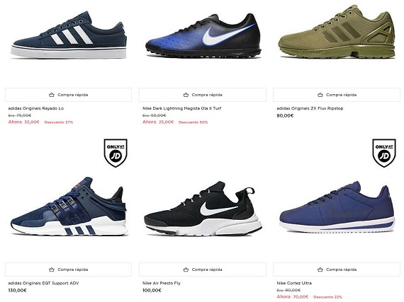 jd sports nike y adidas