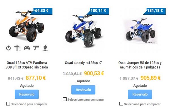 quads para adultos matriculables