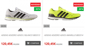 zapatillas running nike y adidas