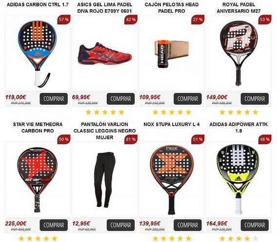 Padel Opiniones 2022 de tienda con ofertas en palas y paleteros